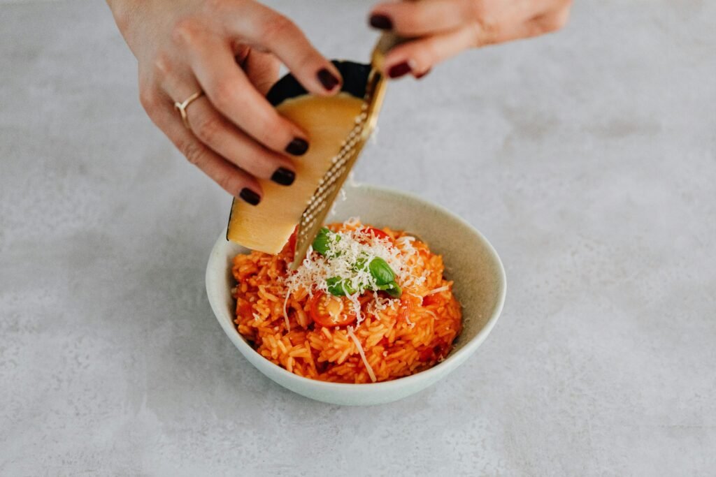 Cheese grater vegetable shredding hack