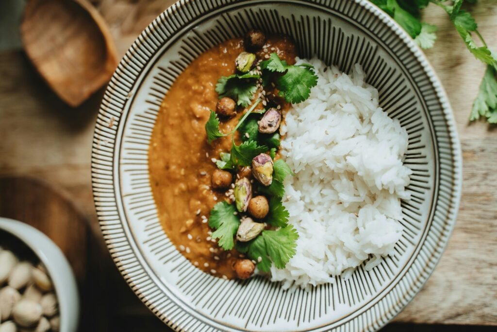Chickpea curry for quick vegetarian recipes for beginners